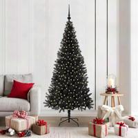 VidaXL Kerstboom met 300 led met standaard zwart 180 cm pvc - thumbnail