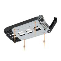 Icy Dock MB720TK-B behuizing voor opslagstations HDD-/SSD-behuizing Aluminium, Zwart 2.5 - thumbnail