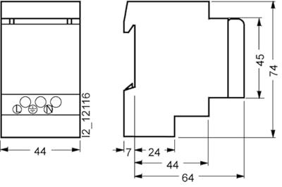 DIN-rail contactdoos met klapdeksel Siemens 5TE6801 Grijs 1 stuk(s)