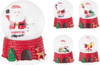 Waterbal 45 mm kerstman 4ass Nampook - Nampook