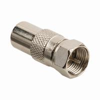Nedis CSGB41953ME Satelliet- En Antenne-adapter F Female - Coax Male Metaal - thumbnail