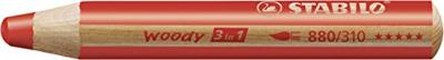 STABILO woody 3 in 1 - multitalent kleurpotlood - arty - set 6 st. + puntenslijper