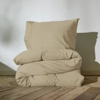 Auping Sand beige Satin Dekbedovertrek - thumbnail