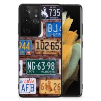 Samsung Galaxy S21 Ultra Silicone Back Case Kentekenplaten - thumbnail
