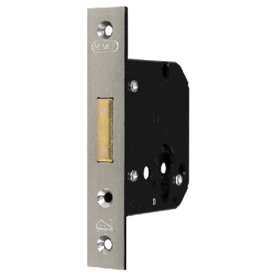 Nemef veiligheids bijzetslot - PC -SKG** - doornmaat 60 mm - 4228/17 - incl. sluitplaat