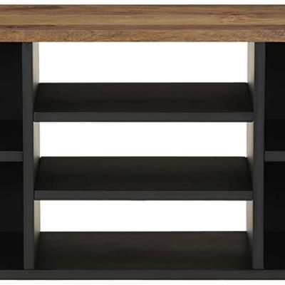 Tv-meubel 100x33x46 cm massief mangohout en bewerkt hout