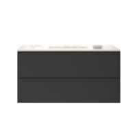 Badkamermeubelset Gliss Hermes 90 cm Mat Zwart - thumbnail