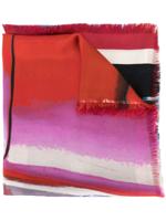 Chanel Pre-Owned brush stroke print scarf - PINK - thumbnail