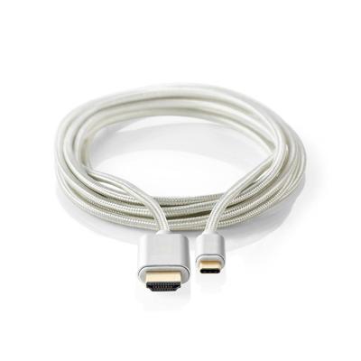 Nedis CCTB64655AL20 Usb-c™-kabel Usb-c™ Male - Hdmi™ Male 2,0 M Aluminium