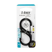 Nite ize S-Biner #3 Slidelock Stainless Black Multitool - thumbnail