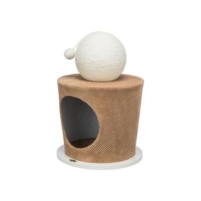 TRIXIE KATTENMAND TON MET KRABBAL TAUPE 36X36X50 CM