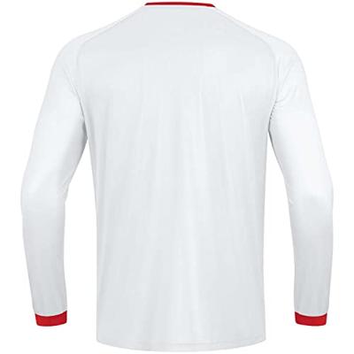 JAKO 4315 Shirt Inter Lm - Wit/Sportrood - XL