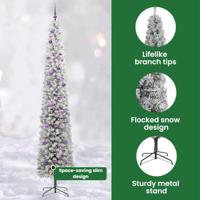 VidaXL Kunstkerstboom groen 270 cm pvc en staal en kunststof - thumbnail
