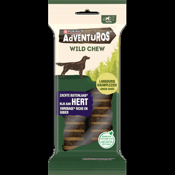 Purina Adventuros Wild Chew M hondensnack Per 2 Purina Adventuros Wild Chew M hondensnack Per 2