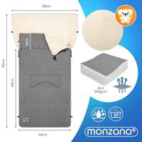 Baby Voetenzak Gevoerd Antraciet 93x56cm - thumbnail