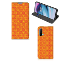 OnePlus Nord CE 5G | Hoesje met Magneet | Batik Oranje - thumbnail