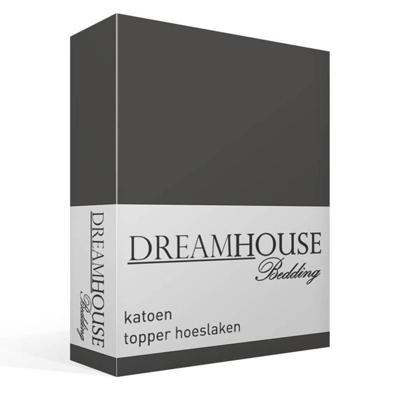 Dreamhouse Katoenen Topper Hoeslaken Antraciet 140 x 200 cm
