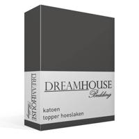 Dreamhouse Katoenen Topper Hoeslaken Antraciet 140 x 200 cm - thumbnail