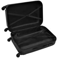 VidaXL 3-delige kofferset hard 45,5/55/66 cm zwart - thumbnail