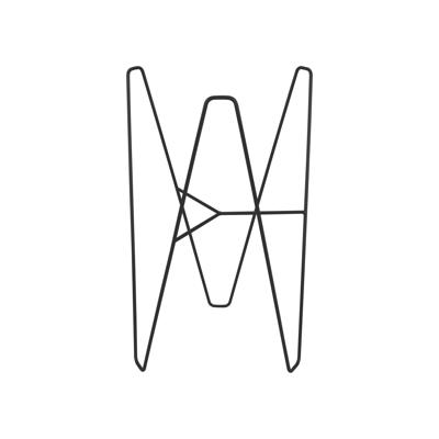 Plantenstandaard Metaal Zwart H.39cm