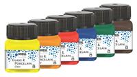 Creativ Company Glas- en porseleinverf, diverse kleuren, 6x20 ml/ 1 doos - thumbnail