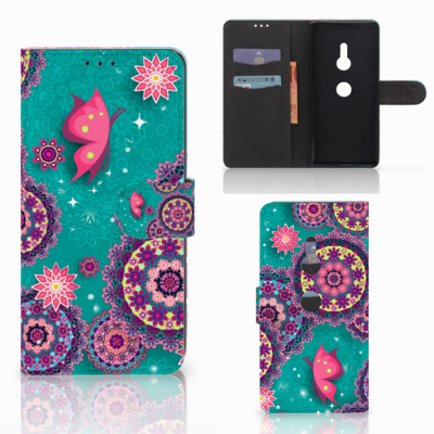 Sony Xperia XZ3 Hoesje Cirkels en Vlinders