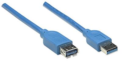Manhattan 322379-CG USB-kabel USB 3.2 Gen1 (USB 3.0 / USB 3.1 Gen1) USB-A stekker, USB-A bus 2.00 m Blauw Vergulde steekcontacten, UL gecertificeerd Manhattan 322379-CG USB-kabel USB 3.2 Gen1 (USB 3.0 / USB 3.1 Gen1) USB-A stekker, USB-A bus 2.00 m Blauw Vergulde steekcontacten, UL gecertificeerd