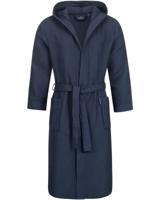 Morgenstern Morgenstern badjas Andrea wafelstof met Capuchon 120cm Navy XL - thumbnail