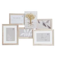 Fotolijsten DKD Home Decor 54 x 2,4 x 36,7 cm Kristal Natuurlijk Shabby Chic - thumbnail