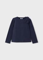Mayoral Meisjes shirt lange mouw - Navy blauw - thumbnail