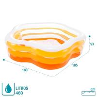 Intex 56495NP Opblaasbaar Zwembad 185x180x53 cm Blauw/Wit - thumbnail