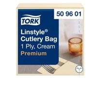 Pochette Tork Linstyle Premium 1-laags 390x390mm crème 509601 | 12 stuks - thumbnail