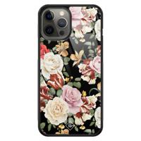 iPhone 12 Pro Max glazen hardcase - Flowerpower - thumbnail