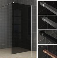 Inloopdouche Wiesbaden Slim Rookglas 80x200 8mm Nano Coating - thumbnail