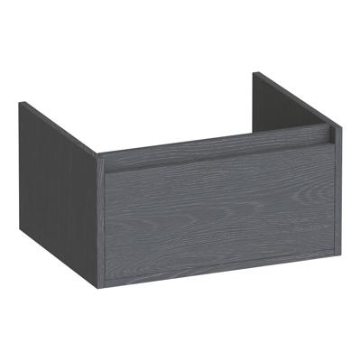 Brauer Hope - Onderkast - 60 cm - met 1 Softclose Lade Greeploos en 1 Sifon Uitsparing - Timber Grey