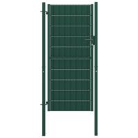 VidaXL Hekpoort pvc en staal 100x164 cm groen - thumbnail