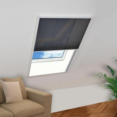 VidaXL Raamhor plissé 80x120 cm aluminium VidaXL Raamhor plissé 80x120 cm aluminium