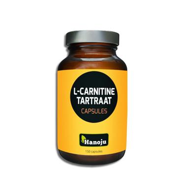 Hanoju L-Carnitine & L-Tartraat 150 Vegetarische capsules