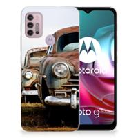 Motorola Moto G30 | G10 | Siliconen hoesje | met foto Vintage Auto - thumbnail