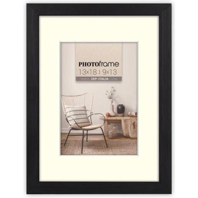 Zep Fotolijst V4568B Malmo Black 10x15 / 15x20 cm