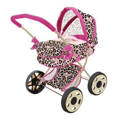 The Glam Crew Poppenwagen Daisy met Luipaardprint Roze/Goud The Glam Crew Poppenwagen Daisy met Luipaardprint Roze/Goud