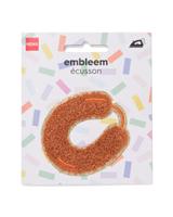 HEMA Carnaval strijkembleem 6x7cm rookworst - thumbnail