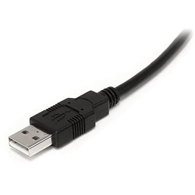 StarTech.com 9m actieve USB-A naar USB-B-kabel - M/M - USB 2.0 A naar B kabel - printerkabel - USB-verlengkabel - zwart (USB2HAB30AC)