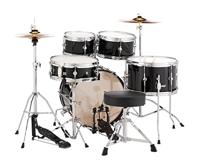 Pearl RSJ465C/C31 Roadshow Junior Jet Black kinderdrumstel - thumbnail