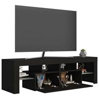 Tv-meubel met LED-verlichting 140x36,5x40 cm zwart - thumbnail