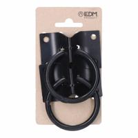 Parkeerstation voor honden EDM 85294 Zwart 70 x 45 mm Plaat Ringen (2 Stuks) - thumbnail