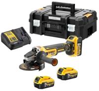 DeWalt DCG405P3 Accu Haakse Slijper | 125 mm BL | 3x 18v 5.0 Ah XR Li-Ion | +Tstak - DCG405P3-QW - thumbnail