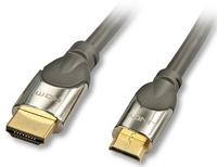 Lindy 41437 HDMI kabel 2 m HDMI Type A (Standaard) HDMI Type C (Mini) Zwart - thumbnail
