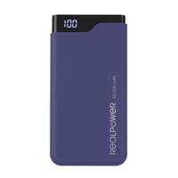 RealPower PB-15000C Powerbank 15000 mAh Li-ion USB, USB-C Navy-blauw - thumbnail