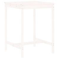 3-delige Barset massief grenenhout wit - thumbnail